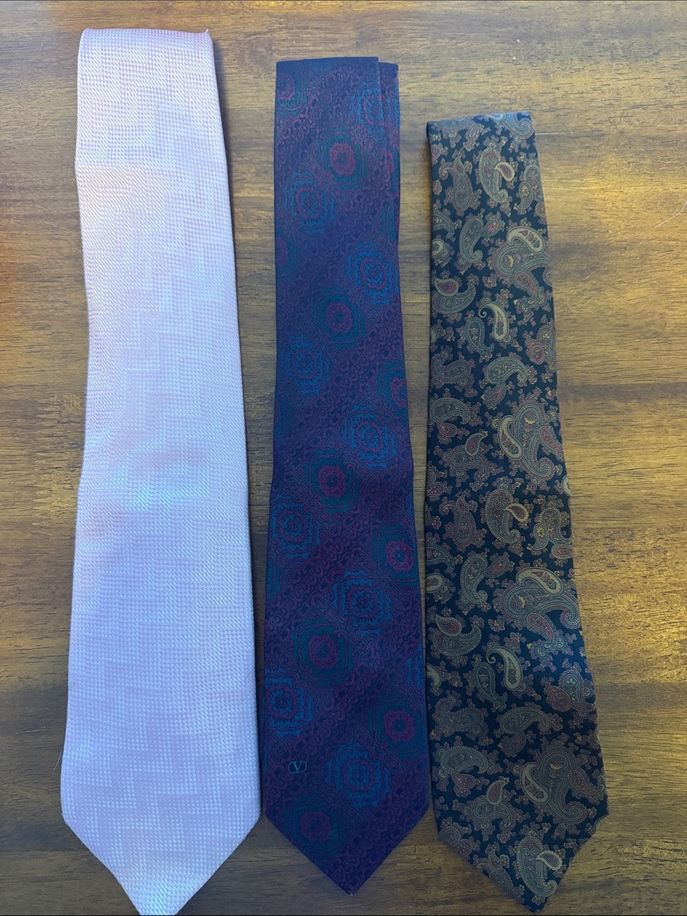 Men's Assorted Three-Silk Tie Set - Armani, YSL & Valentino